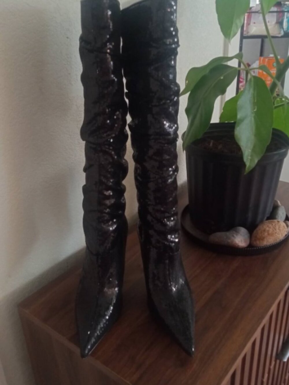 New without Box Michael Kors Luna Black Sequined Boot in Women's Size 9.5M
